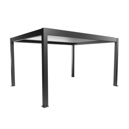 Biohort Pergola 4,5 x 3,5 m sötétszürke-ezüst színben, modern teraszfedés lamellákkal. Biohort Pergola 4,5 x 3,5 m sötétszürke-ezüst színben, modern teraszfedés lamellákkal.
