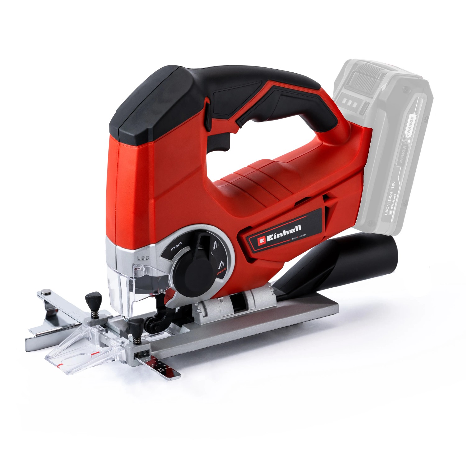 Einhell akkus Power X-Change TE-JS 18 Li Solo forgácsvédővel együtt Einhell akkus Power X-Change TE-JS 18 Li Solo forgácsvédővel együtt