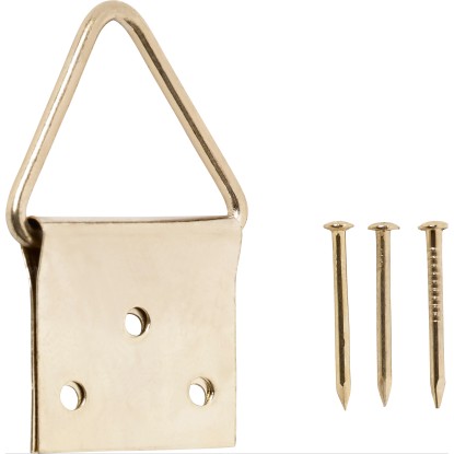 LUX képakasztó háromszög szegekkel 5-ös méret sárgarezezett 6 darab LUX képakasztó háromszög szegekkel 5-ös méret sárgarezezett 6 darab