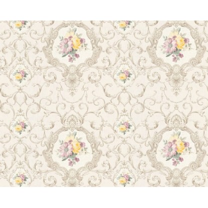 AS Creation Chateau 34391-2 tapéta 10,05 m x 0,53 m krém - világosbarna mintás AS Creation Chateau 34391-2 tapéta 10,05 m x 0,53 m krém - világosbarna mintás