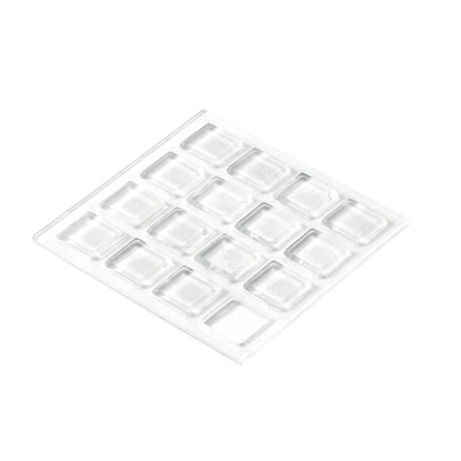 Hettich ütköző öntapadós 10 mm x 10 mm x 2 mm átlátszó műanyag Hettich ütköző öntapadós 10 mm x 10 mm x 2 mm átlátszó műanyag