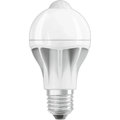 Osram Motion Sensor LED-es izzó villanykörte alakú E27 / 9 W melegfehér (806 lm) Osram Motion Sensor LED-es izzó villanykörte alakú E27 / 9 W melegfehér (806 lm)