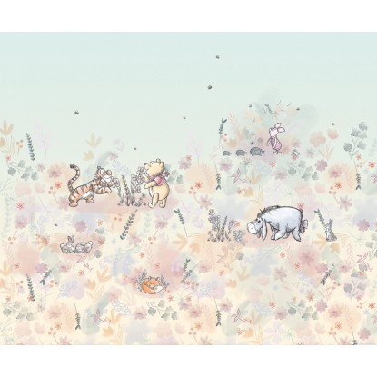 Komar nemszőtt fotótapéta Disney Winnie the Pooh Flowerfield pasztell Komar nemszőtt fotótapéta Disney Winnie the Pooh Flowerfield pasztell