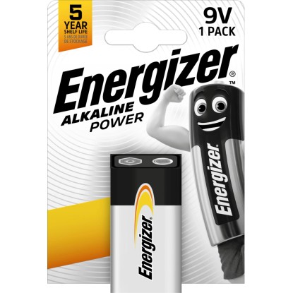 Energizer Alkaline Power E-Block 9 V-os elem 1 darabos csomag Energizer Alkaline Power E-Block 9 V-os elem 1 darabos csomag