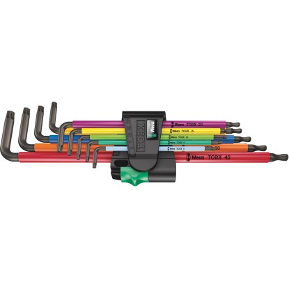 Wera L-kulcskészlet 967/9 TX XL Multicolour 9-részes Wera L-kulcskészlet 967/9 TX XL Multicolour 9-részes