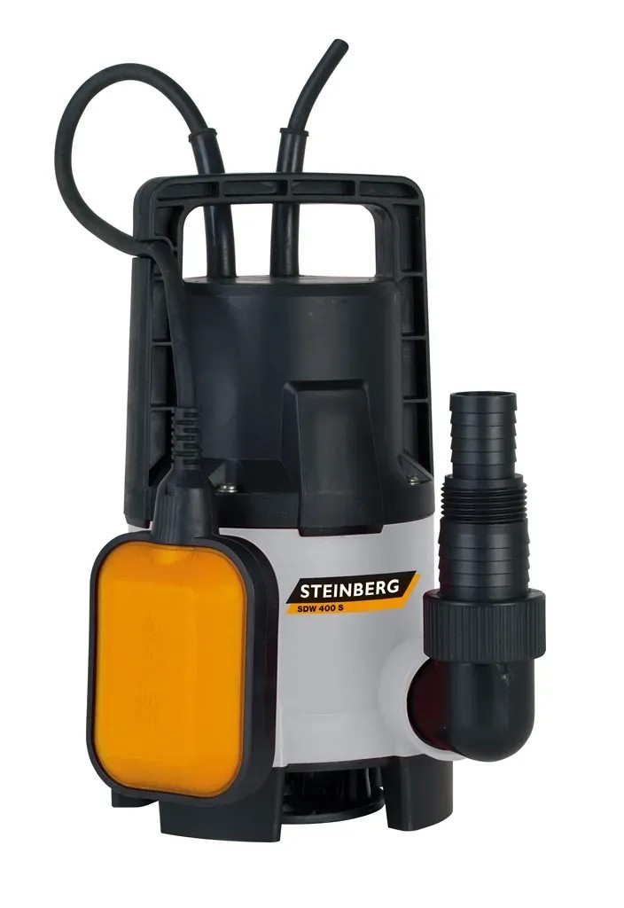Tip Steinberg SDW 400 S - 6 szennyvíz szivattyú műanyag 400 W 7.500 l / h Tip Steinberg SDW 400 S - 6 szennyvíz szivattyú műanyag 400 W 7.500 l / h