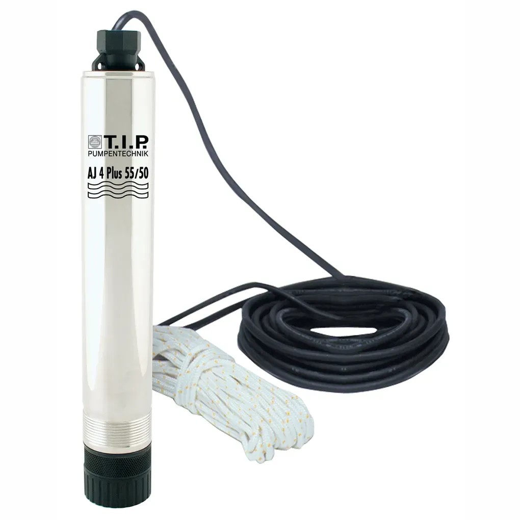 AJ 4 plus 55 / 50 mélykúti szivattyú inox házzal 800 W 3.300 l / h AJ 4 plus 55 / 50 mélykúti szivattyú inox házzal 800 W 3.300 l / h