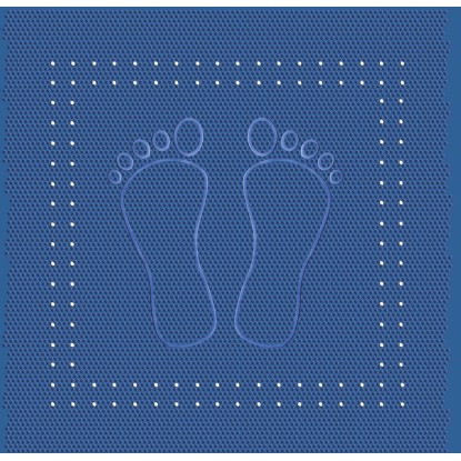 Kleine Wolke Foot csúszásgátló zuhanyszőnyeg 55 cm x 55 cm kék Kleine Wolke Foot csúszásgátló zuhanyszőnyeg 55 cm x 55 cm kék