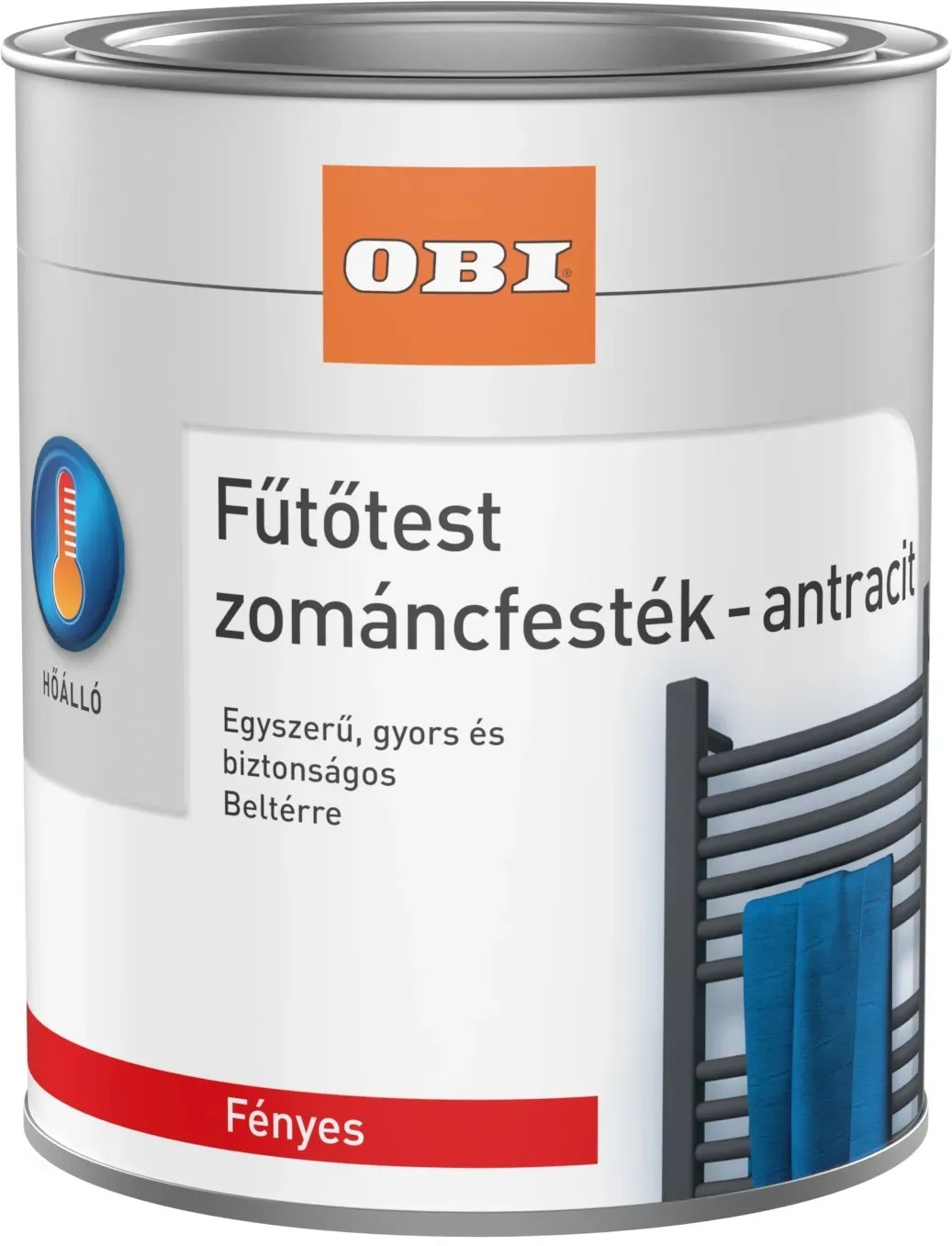 Fűtőtest zománcfesték fényes antracit 0,375 l Fűtőtest zománcfesték fényes antracit 0,375 l