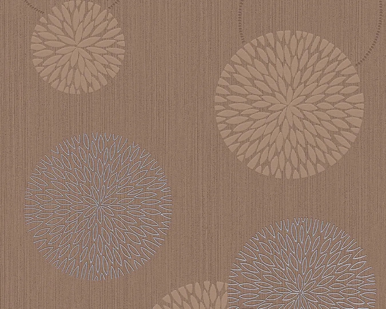 Tapéta Barna modern virágminta 93791-3 Tapéta Barna modern virágminta 93791-3