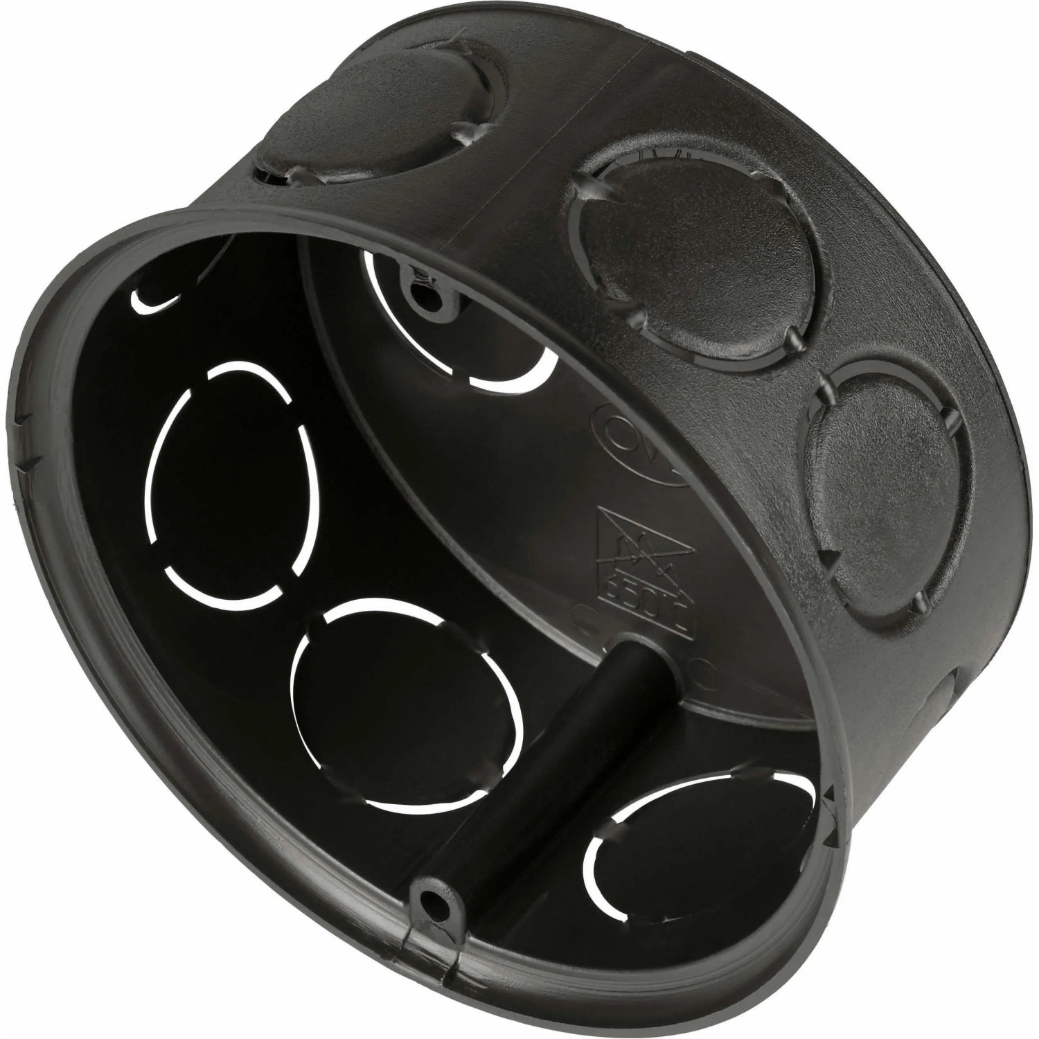 ISO-elágazó doboz átmérő: 70 mm x 70 mm fekete ISO-elágazó doboz átmérő: 70 mm x 70 mm fekete