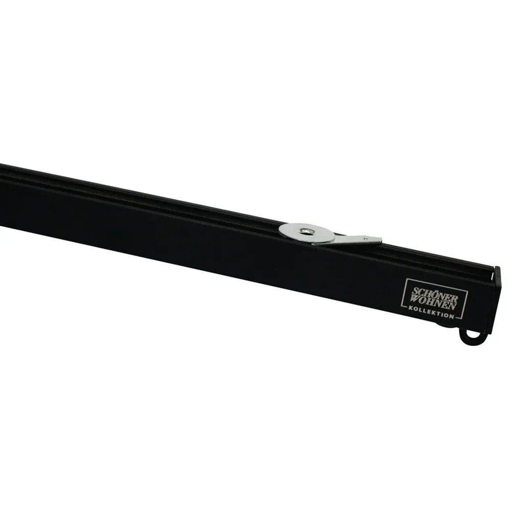Schöner Wohnen Emilia alumínium függönysín-szett 1 pályás 200 cm matt Fekete Schöner Wohnen Emilia alumínium függönysín-szett 1 pályás 200 cm matt Fekete