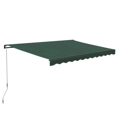 Aventura csuklókaros napellenző 4 m x 2,5 m sötétzöld Aventura csuklókaros napellenző 4 m x 2,5 m sötétzöld