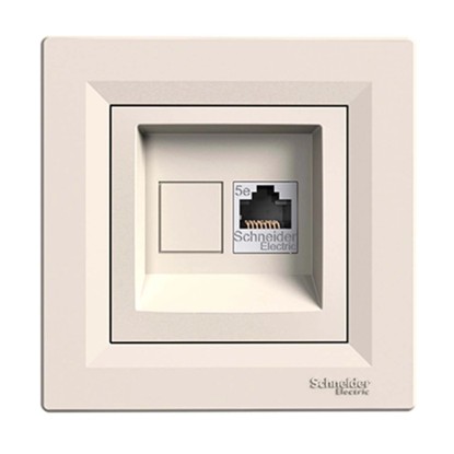 Asfora RJ45 adatcsatlakozó CAT5E UTP bézs Asfora RJ45 adatcsatlakozó CAT5E UTP bézs