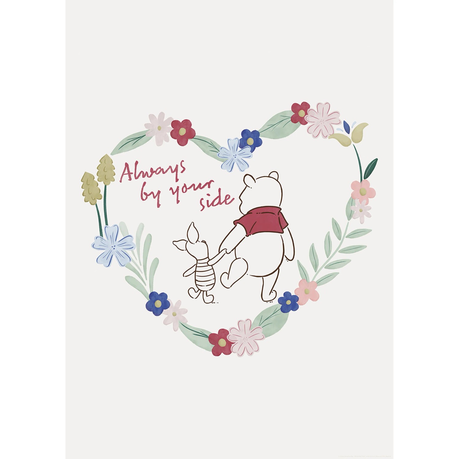 Komar Disney Winnie the Pooh Always by Your Side falikép 50 cm x 70 cm színes Komar Disney Winnie the Pooh Always by Your Side falikép 50 cm x 70 cm színes