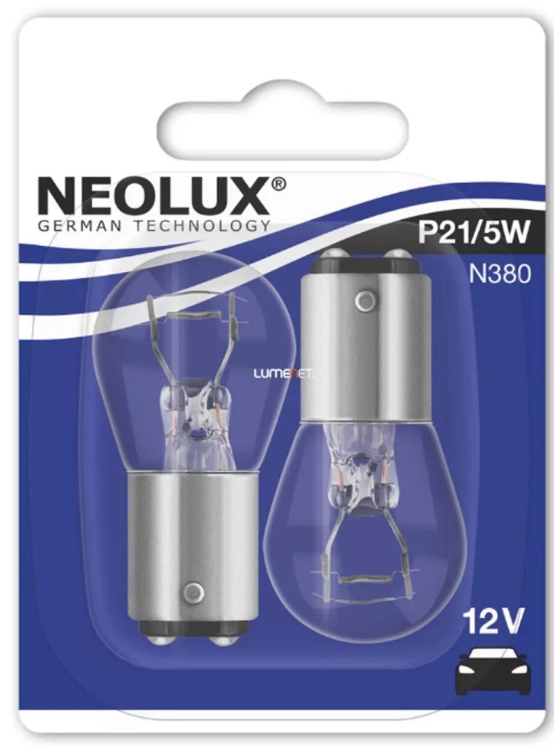 Neolux halogén segédizzó 12V P21/5W Neolux halogén segédizzó 12V P21/5W