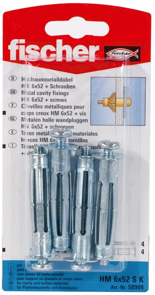 Fischer HM 6 x 52 SK fém üregdübel csavarral 4 db vásárlása OBI