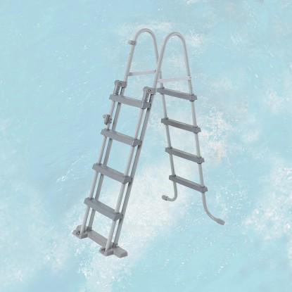 Weka létra felállítható medencéhez szürke Weka létra felállítható medencéhez szürke
