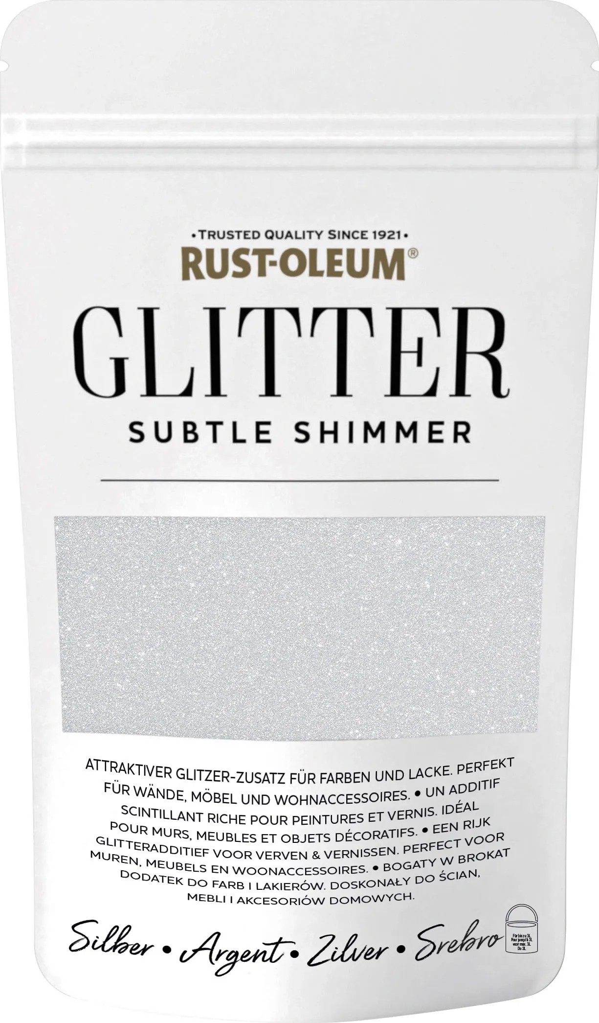Rust-Oleum Subtle Shimmer fényező ezüst 70 gramm Rust-Oleum Subtle Shimmer fényező ezüst 70 gramm