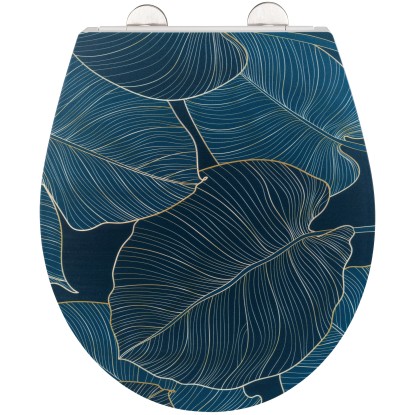 Wenko Premium WC-ülőke Big Leaves duroplaszt leeresztő automatikával Wenko Premium WC-ülőke Big Leaves duroplaszt leeresztő automatikával