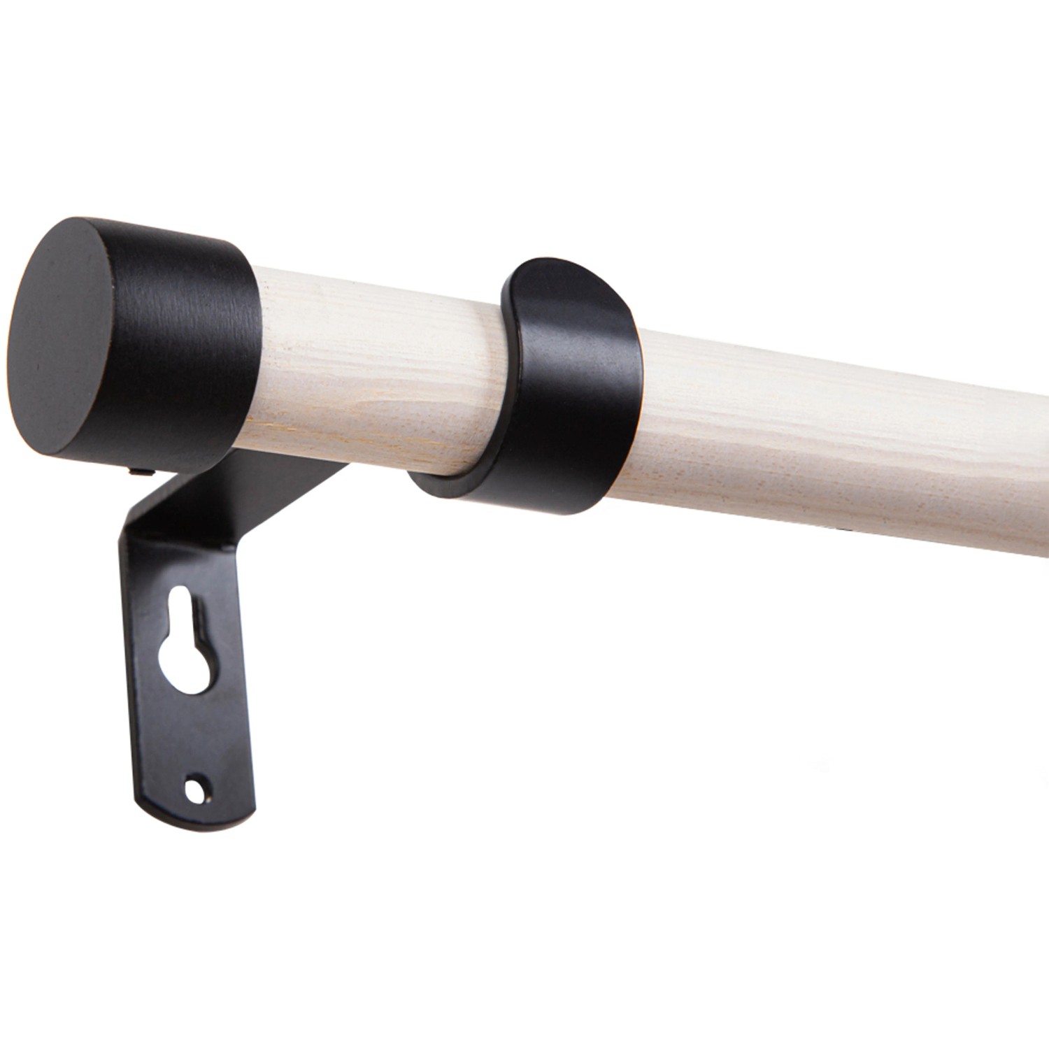 Függönyrúdkészlet fa 200 cm - 25 mm fehér Függönyrúdkészlet fa 200 cm - 25 mm fehér