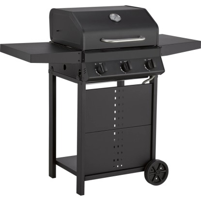 3 égős gázgrill 48 cm x 37 cm görgőkkel 3 égős gázgrill 48 cm x 37 cm görgőkkel
