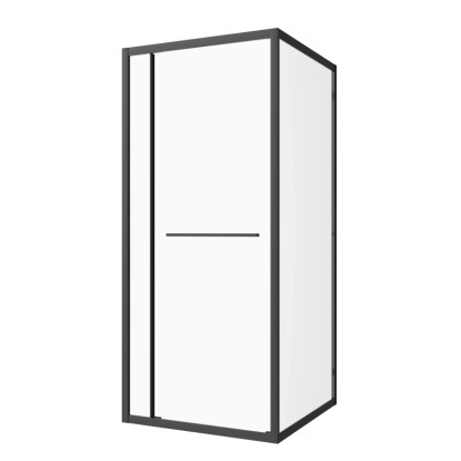 SANOSLIM sarokkabin toló-forgó ajtóval 80 cm matt fekete SANOSLIM sarokkabin toló-forgó ajtóval 80 cm matt fekete