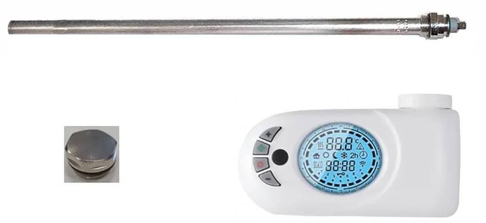 Sanotechnik 700W fűtőpatron digitális termosztáttal fűtés szereléshez. Sanotechnik 700W fűtőpatron digitális termosztáttal fűtés szereléshez.