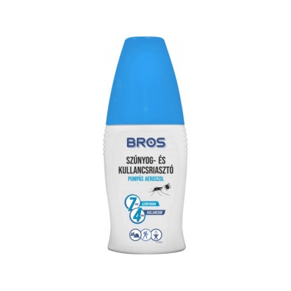 BROS plus szúnyog és kullancsriasztó pumpás aeroszol 100 ml BROS plus szúnyog és kullancsriasztó pumpás aeroszol 100 ml