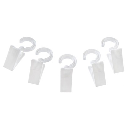 GARDINIA akasztó fémkarikához csipesszel fehér GARDINIA akasztó fémkarikához csipesszel fehér