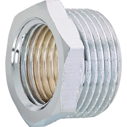 OBI menetes szűkítő idom 14,9 mm (Rp 3/8) x 21 mm (R 1/2) krómozott sárgaréz OBI menetes szűkítő idom 14,9 mm (Rp 3/8) x 21 mm (R 1/2) krómozott sárgaréz