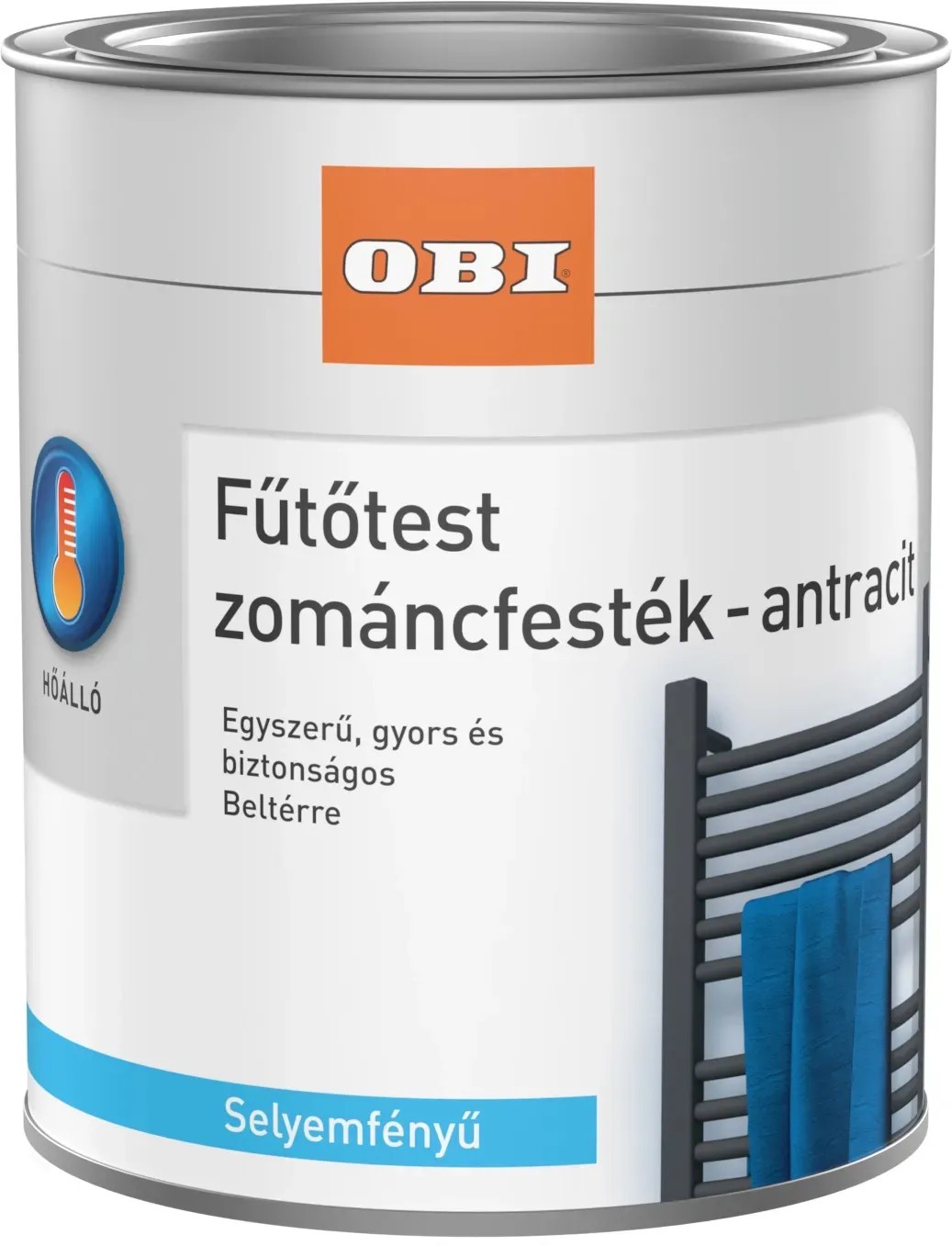 Fűtőtest zománcfesték selyemfényű antracit 0,375 l Fűtőtest zománcfesték selyemfényű antracit 0,375 l