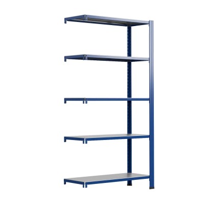 AR Shelving T profilos modul kék és horganyzott 200x100x30 cm 5 polc 180 kg AR Shelving T profilos modul kék és horganyzott 200x100x30 cm 5 polc 180 kg