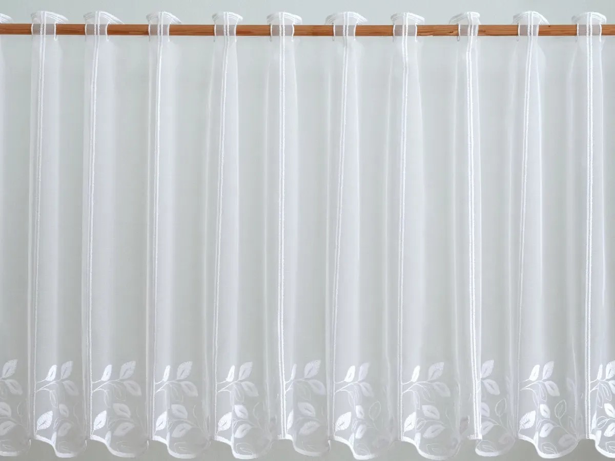 Vitrázsfüggöny fehér V / 2952 45 cm magas méteráru Vitrázsfüggöny fehér V / 2952 45 cm magas méteráru