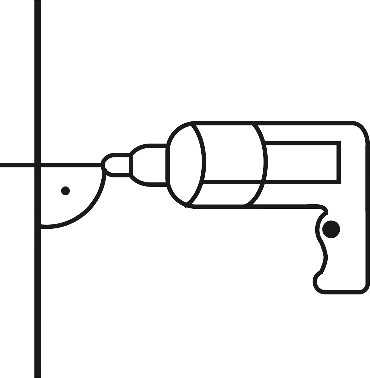 Illusztráció: Fali polc rögzítése fúróval a lebegő hatásért. Illusztráció: Fali polc rögzítése fúróval a lebegő hatásért.