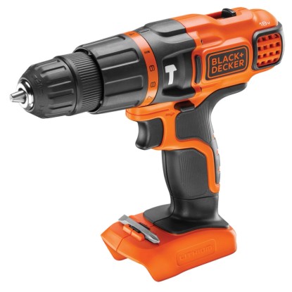 Black+Decker 18V akkus ütvefúró-csavarozó BDCH188N Solo, fekete és narancssárga színben. Black+Decker 18V akkus ütvefúró-csavarozó BDCH188N Solo, fekete és narancssárga színben.