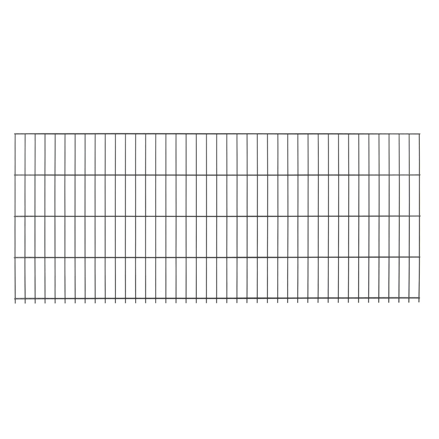 Kétrudas hálós kerítéspanel fém 83 cm x 201 cm antracit Kétrudas hálós kerítéspanel fém 83 cm x 201 cm antracit