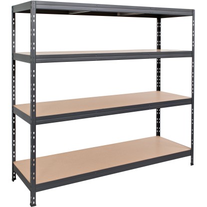 Ar Shelving polcállvány Rivet XXL 180 cm x 200 cm x 60 cm 4B antracit Ar Shelving polcállvány Rivet XXL 180 cm x 200 cm x 60 cm 4B antracit