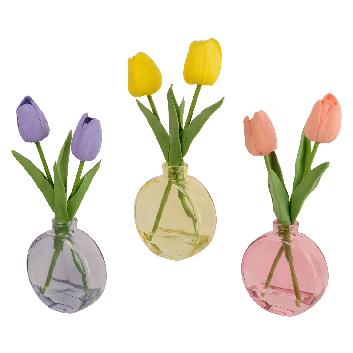 Everlands tulipán EVA anyag cserép 9 cm x 3,5 cm x 25 cm 3-féle változatban Everlands tulipán EVA anyag cserép 9 cm x 3,5 cm x 25 cm 3-féle változatban