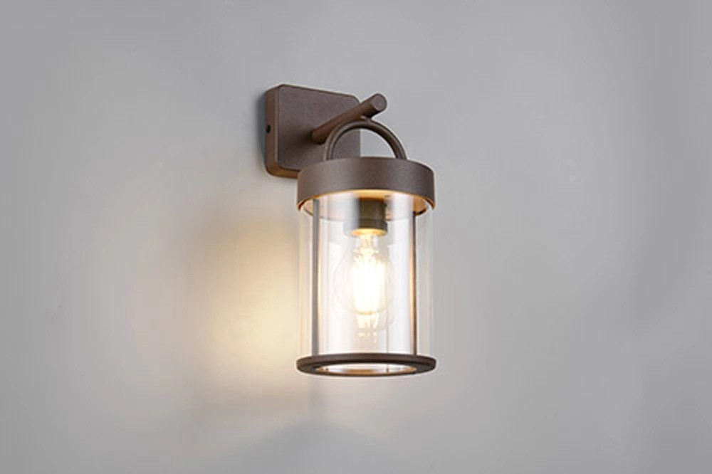 Reality Almeria kültéri fali lámpa rozsda színű 29 cm x 12,5 cm 1xE27 Reality Almeria kültéri fali lámpa rozsda színű 29 cm x 12,5 cm 1xE27