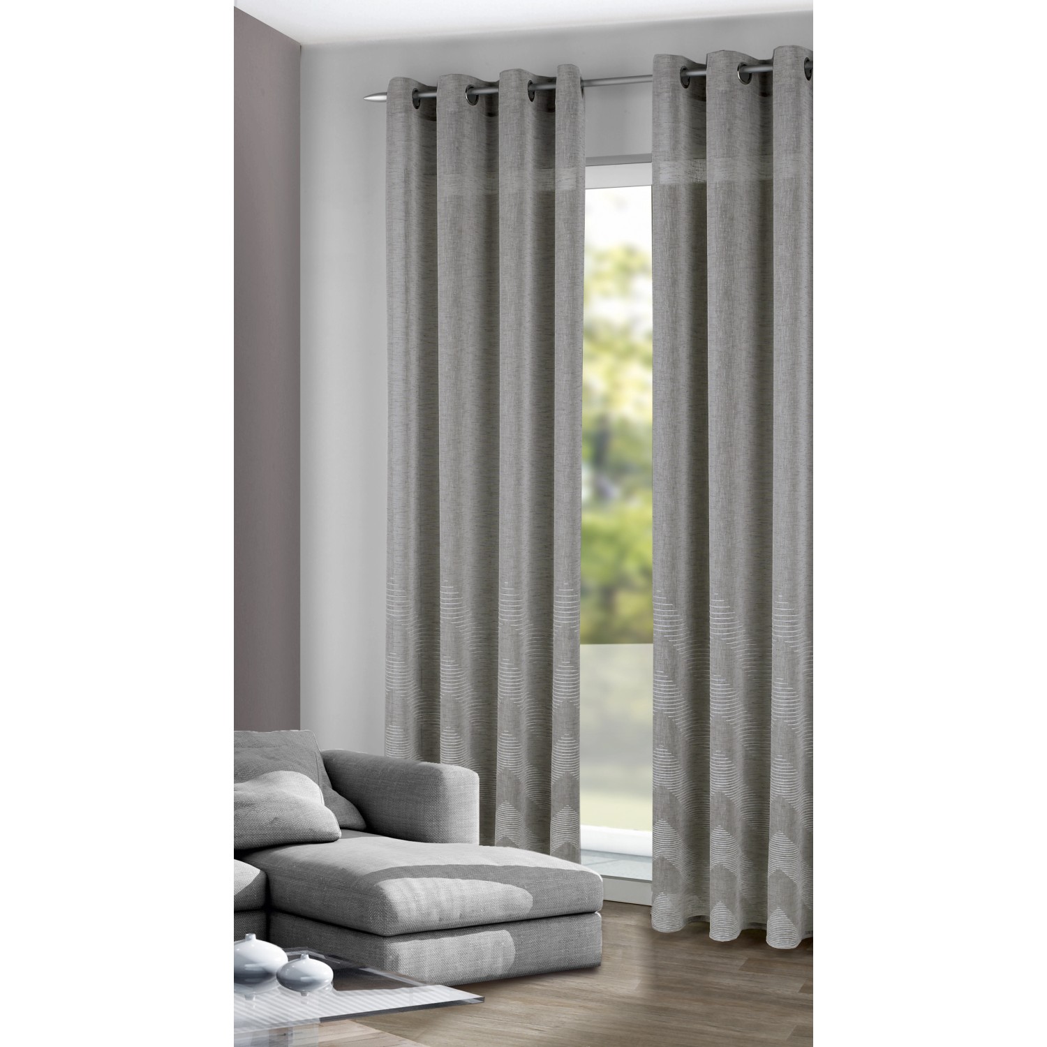 Neusser készfüggöny sötétítő Pavia szürke 135 cm x 245 cm Neusser készfüggöny sötétítő Pavia szürke 135 cm x 245 cm