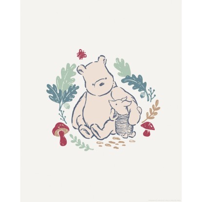 Komar Disney Winnie the Pooh Taking Care falikép 40 cm x 50 cm bézs Komar Disney Winnie the Pooh Taking Care falikép 40 cm x 50 cm bézs