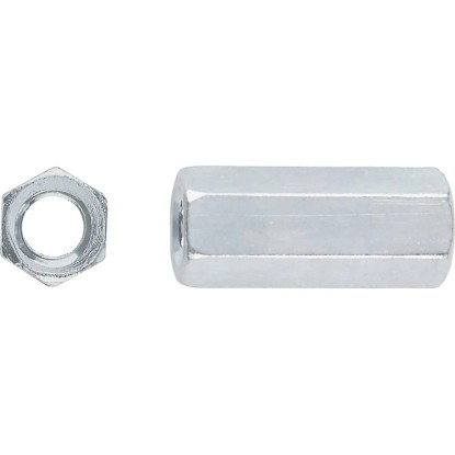 LUX-TOOLS M10 x 30 mm-es horganyzott összekötő anya - értékesítés súlyra LUX-TOOLS M10 x 30 mm-es horganyzott összekötő anya - értékesítés súlyra