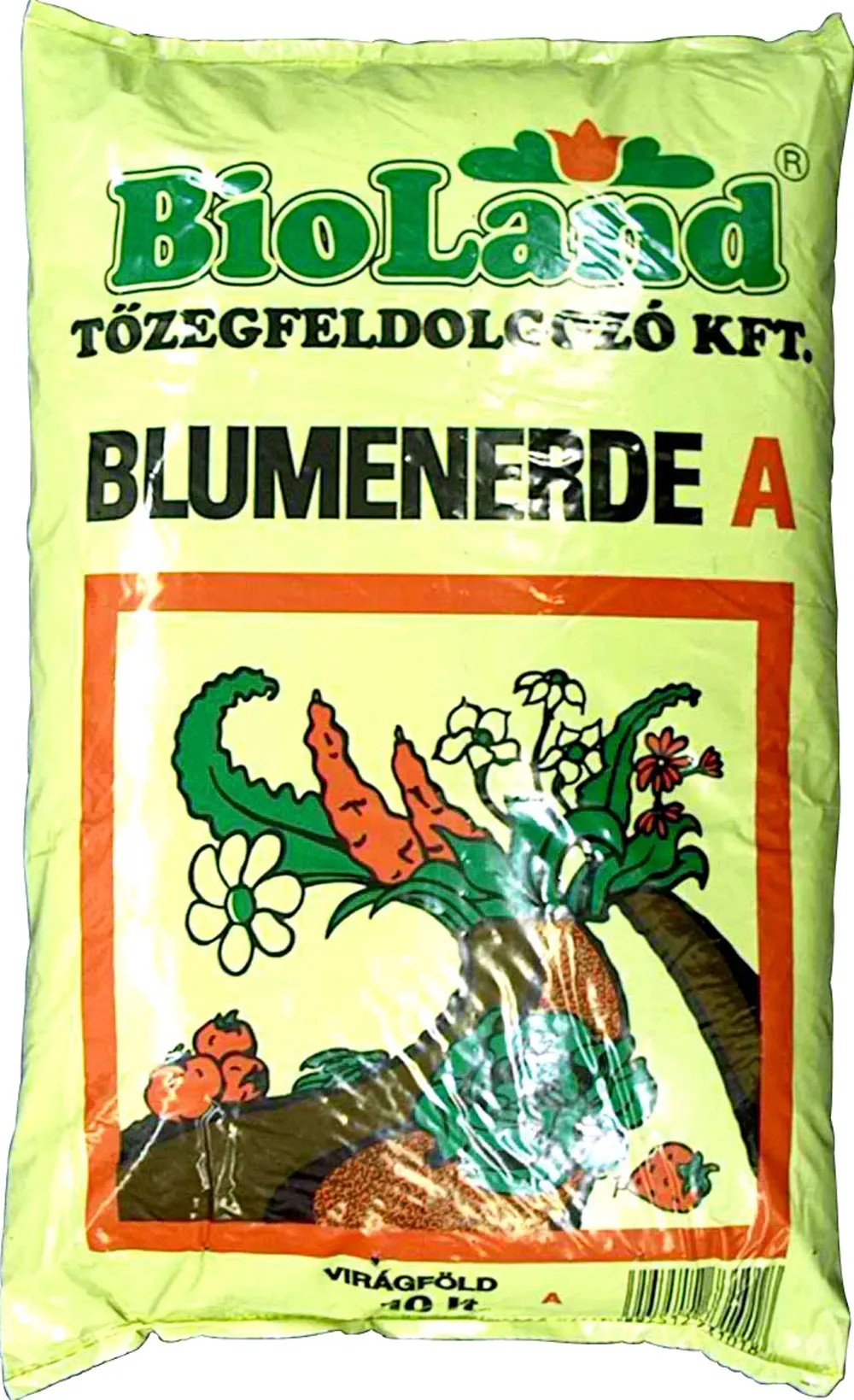 Zacskó BioLand virágföld A, alkalmas különböző növényekhez. Zacskó BioLand virágföld A, alkalmas különböző növényekhez.