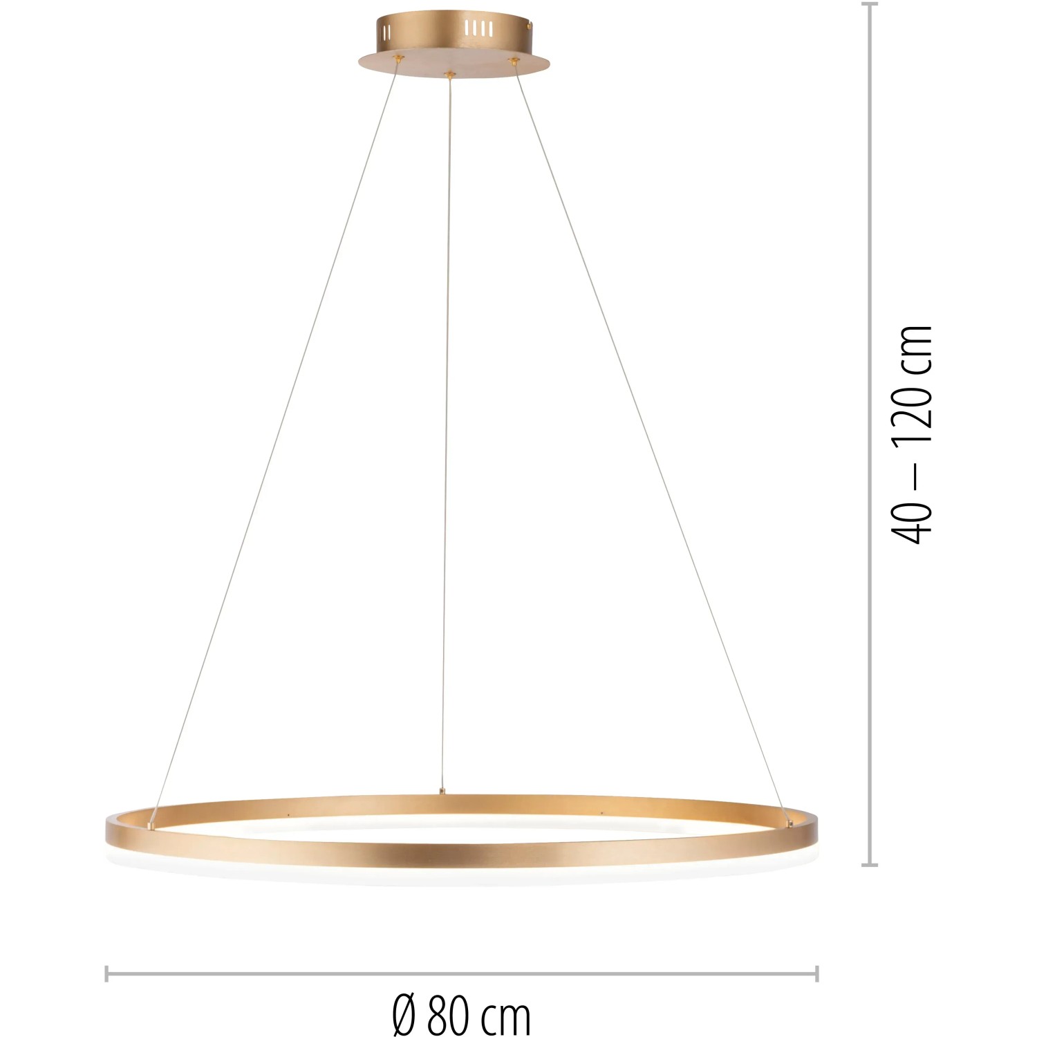 Modern Paul Neuhaus Helia LED függőlámpa, sárgaréz színű, Ø 80 cm, állítható magasságú. Modern Paul Neuhaus Helia LED függőlámpa, sárgaréz színű, Ø 80 cm, állítható magasságú.