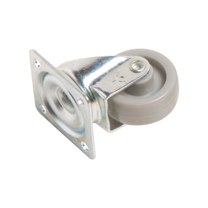 Önbeálló bútorgörgő lemezzel és puha kerékkel, 36 mm, 35 kg Önbeálló bútorgörgő lemezzel és puha kerékkel, 36 mm, 35 kg