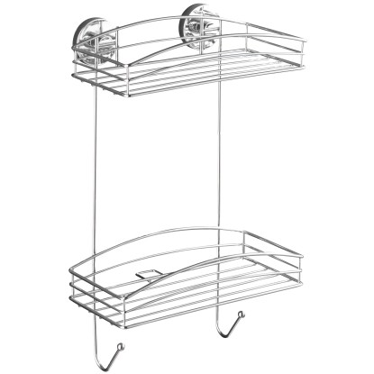 Wenko Vacuum-Loc falipolc, króm, 2 szintes Wenko Vacuum-Loc falipolc, króm, 2 szintes