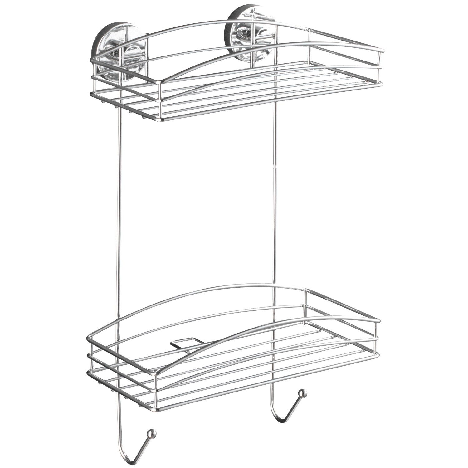 Wenko Vacuum-Loc falipolc, króm, 2 szintes Wenko Vacuum-Loc falipolc, króm, 2 szintes