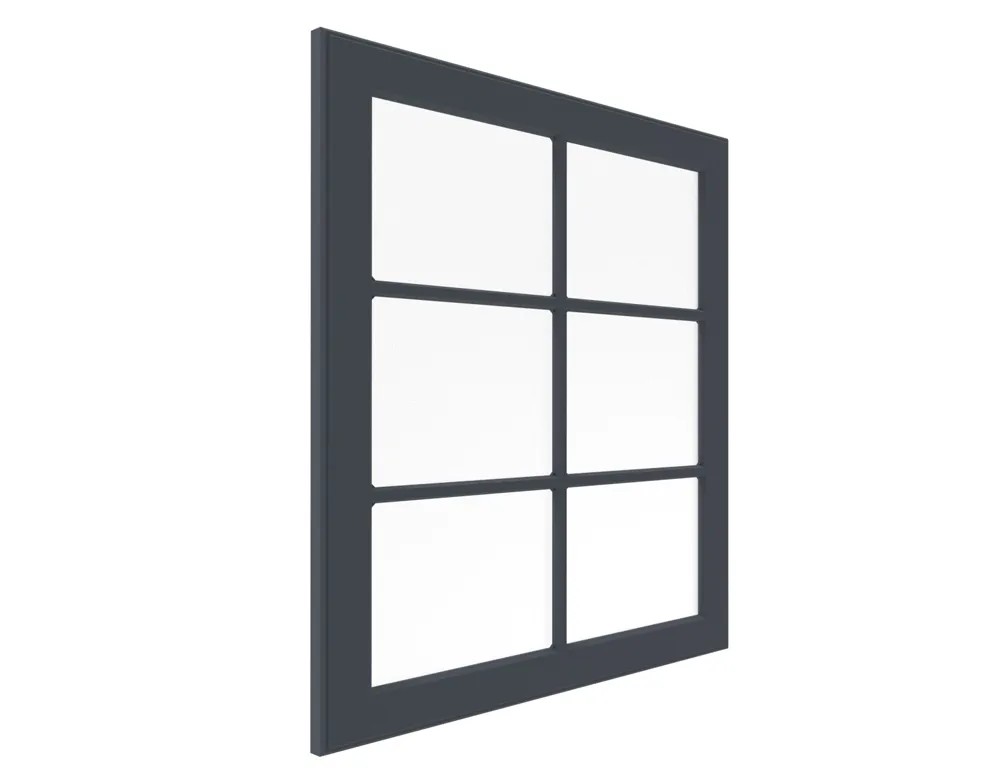 Modena 71 cm x 60 cm-es vitrines előlap matt indigó Modena 71 cm x 60 cm-es vitrines előlap matt indigó