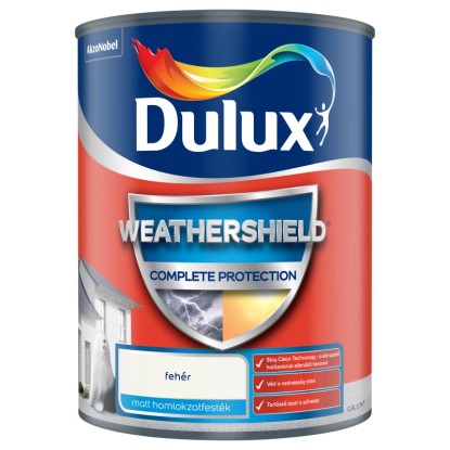 Dulux Weathershield Complete Protection homlokzatfesték fehér 0,9 l Dulux Weathershield Complete Protection homlokzatfesték fehér 0,9 l